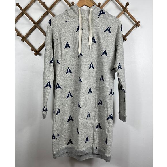 Scotch & Soda Ams Blauw All-Over Print Longline Sweatshirt Women's Size  S - Picture 4 of 11